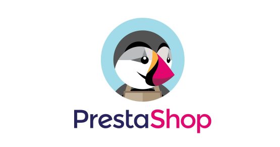 Logo officiel de PrestaShop avec le macareux Preston, symbolisant une plateforme e-commerce robuste et polyvalente.