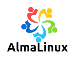 Logo coloré d'AlmaLinux, utilisé comme système d'exploitation pour nos VPS Cloud.