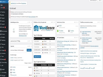 Screenshot van het WordPress-dashboard, toont het navigatiemenu aan de linkerkant met alle opties, de versie van WordPress, en de systeemberichten, wat zijn intuïtieve en gebruiksvriendelijke gebruikersinterface illustreert.