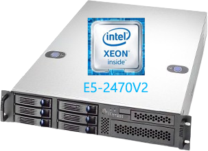 Serveur rack avec processeur Intel Xeon E5-2470v2 à 10 cœurs